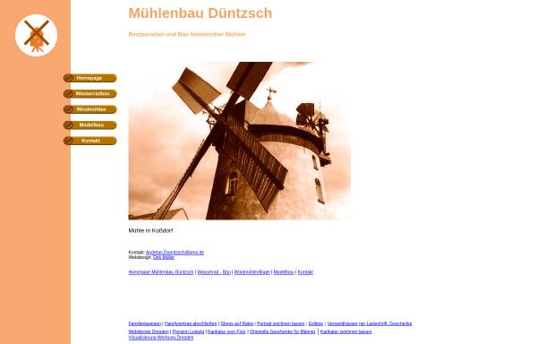 Vorschau von www.screen-town.de, Düntzsch, Andreas - Mühlenbau