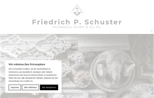 Vorschau von www.stuckgewerbe.de, Friedrich P. Schuster Stukkateur GmbH & Co. KG