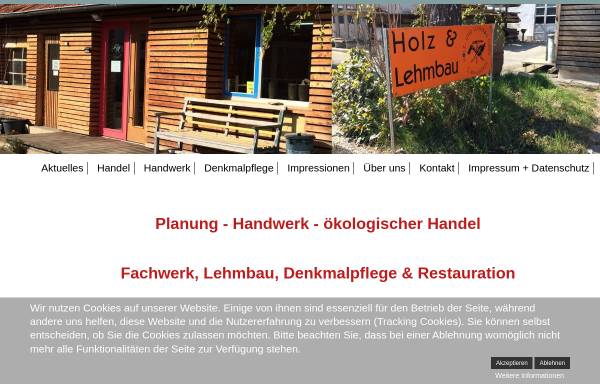 Vorschau von www.holz-und-lehmbau.de, Holz- und Lehmbau GmbH, Inh. Christof Wanderer