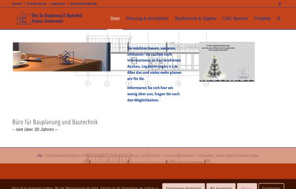 Vorschau von www.hausbau-planung.de, Zimmermann, Zimcad Bauplanungsbüro Andreas
