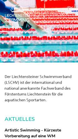 Vorschau der mobilen Webseite www.lschv.li, Liechtensteiner Schwimmverband (LSchV)