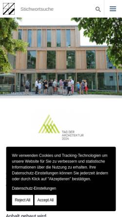 Vorschau der mobilen Webseite www.ak-lsa.de, Architektenkammer Sachsen-Anhalt