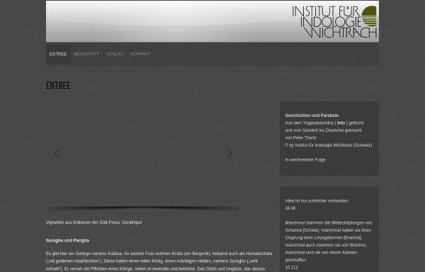 Vorschau von www.indologiewichtrach.ch, Institut für Indologie Wichtrach