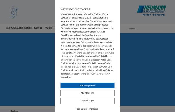 Vorschau von www.neumann-online.de, Neumann Großküchensysteme GmbH