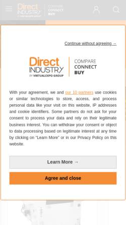 Vorschau der mobilen Webseite www.directindustry.com, DirectIndustry