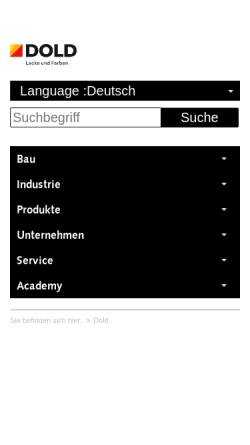 Vorschau der mobilen Webseite www.dold.ch, Dold AG