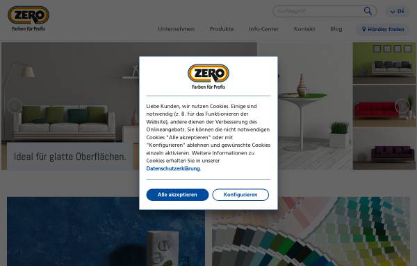 Vorschau von www.zero-lack.de, Zero-Lack GmbH & Co.KG
