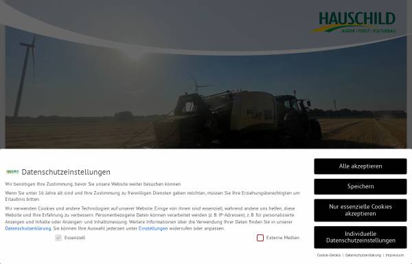 Vorschau von heinrich-hauschild.de, Heinrich Hauschild - Lohnunternehmen und Kulturbau GmbH