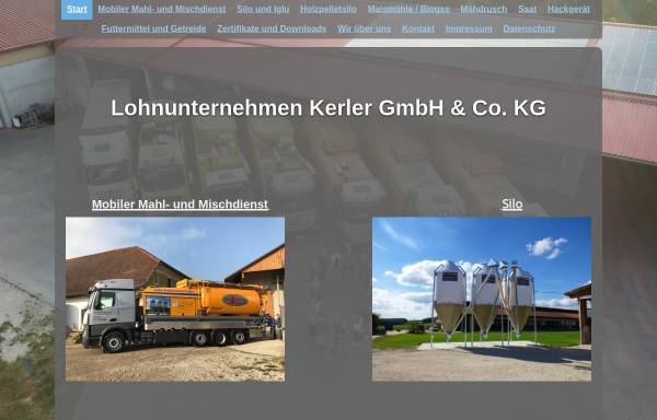 Vorschau von www.agro-kerler.de, Hermann Kerler, Landwirtschaftliches Lohnunternehmen