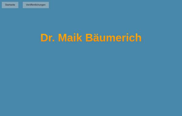 Vorschau von www.maik-baeumerich.de, Maik Bäumerich Webdesign