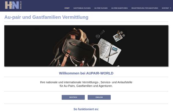 Vorschau von aupairworld.de, Hn World GmbH