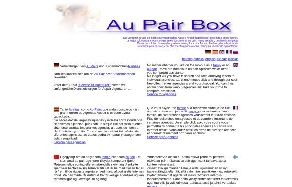 Vorschau von www.au-pair-box.com, Au-pair Box