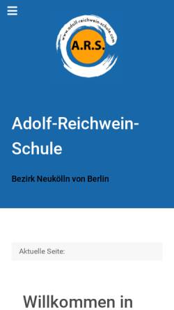Vorschau der mobilen Webseite www.adolf-reichwein-schule.com, Adolf-Reichwein-Schule
