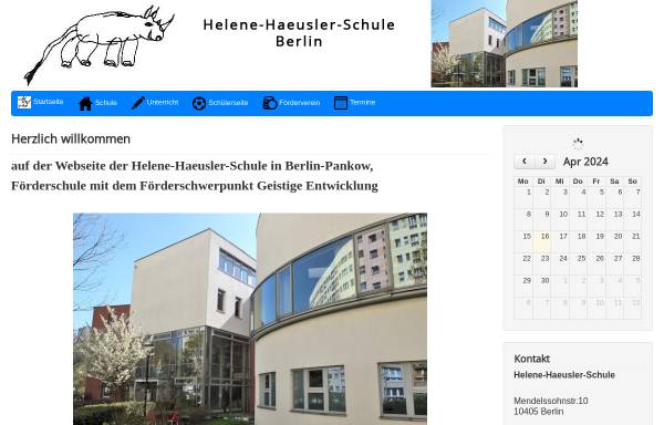 Vorschau von www.helene-haeusler-schule.de, Helene-Haeusler-Schule