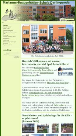Vorschau der mobilen Webseite www.sos-darlingerode.bildung-lsa.de, Sonderpädagogisches Förderzentrum - Marianne-Buggenhagen-Schule