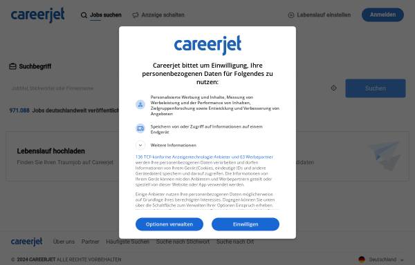 Vorschau von www.careerjet.de, Careerjet Ltd