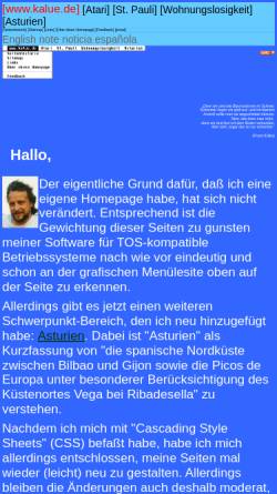Vorschau der mobilen Webseite www.kalue.de, kalue.de