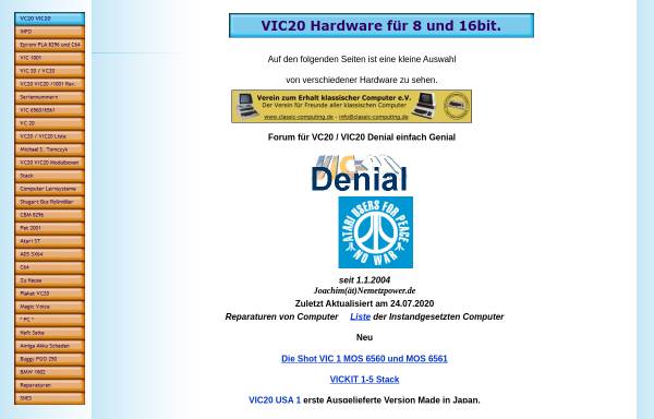 Vorschau von vic20.de, VIC20