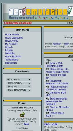 Vorschau der mobilen Webseite www.aep-emu.de, AEP Emulation Page