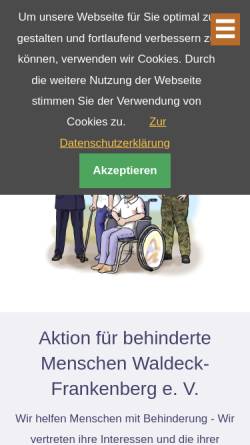 Vorschau der mobilen Webseite aktion-fuer-behinderte-menschen-wa-fkb.de, Aktion für behinderte Menschen Waldeck-Frankenberg e. V.