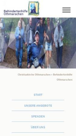 Vorschau der mobilen Webseite www.behindertenhilfe-othmarschen.de, Behindertenhilfe Othmarschen
