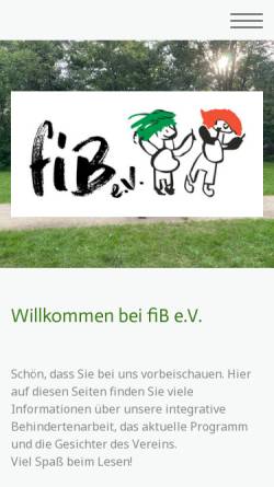 Vorschau der mobilen Webseite www.fib-bc.de, Fibi und Fabi, fiB eV
