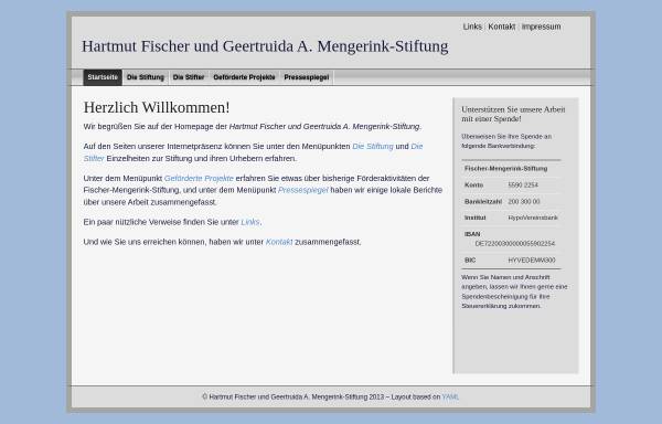Vorschau von www.fischer-mengerink-stiftung.de, Fischer-Mengerink-Stiftung