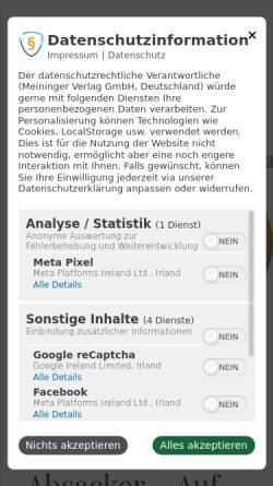 Vorschau der mobilen Webseite www.weinwelt.info, Weinwelt