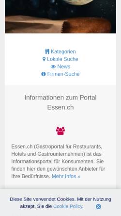 Vorschau der mobilen Webseite www.essen.ch, Essen.ch