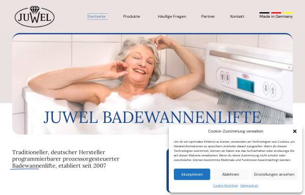 Vorschau von www.juwel-medizinprodukte.de, Juwel Medizinprodukte GmbH