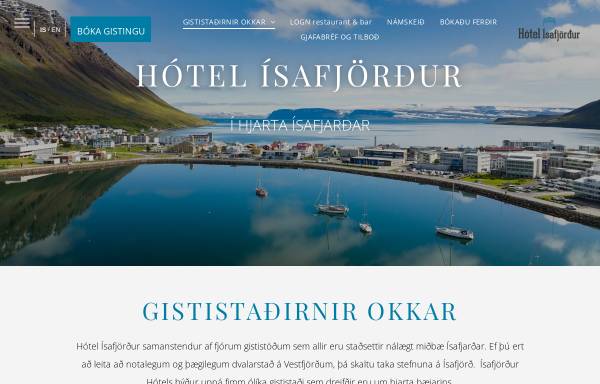 Vorschau von www.hotelisafjordur.is, Hotel Isafjördur