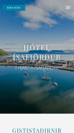 Vorschau der mobilen Webseite www.hotelisafjordur.is, Hotel Isafjördur