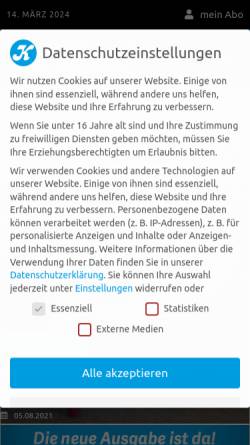 Vorschau der mobilen Webseite www.komet-pirmasens.de, KOMET Pirmasens