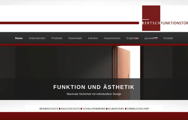 Vorschau von bertsch-tueren.de, Leo Bertsch GmbH