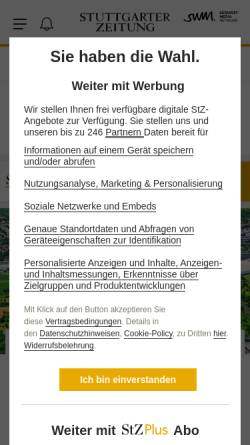 Vorschau der mobilen Webseite www.stuttgarter-zeitung.de, Kalter Grund