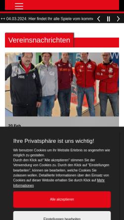 Vorschau der mobilen Webseite www.handball-anzing.de, Handball Anzing