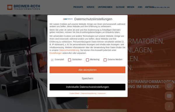 Vorschau von www.bre-trafo.com, Breimer-Roth GmbH