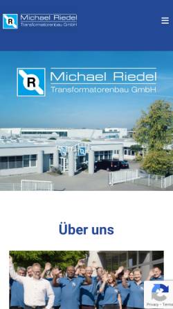 Vorschau der mobilen Webseite www.riedel-trafobau.de, Riedel Trafobau - Michael Riedel