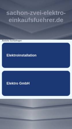 Vorschau der mobilen Webseite www.sachon-zvei-elektro-einkaufsfuehrer.de, ZVEI Elektro-Elektronik-Einkaufsführer