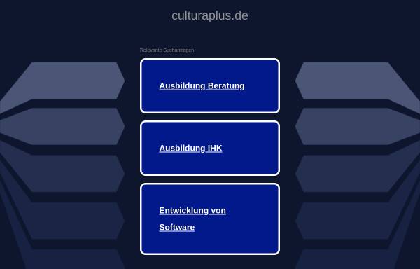 Vorschau von www.culturaplus.de, Berliner Akademie für Fachwirtausbildung - Culturaplus GmbH