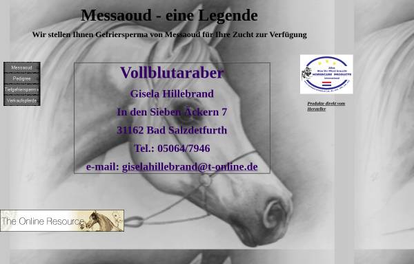 Vorschau von www.messaoud-besamungen.de, Messaoud-Besamungen, Bad Salzdetfurth