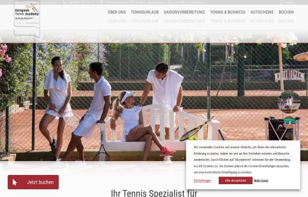 Vorschau von www.tennis-academy.com, European Tennis Academy