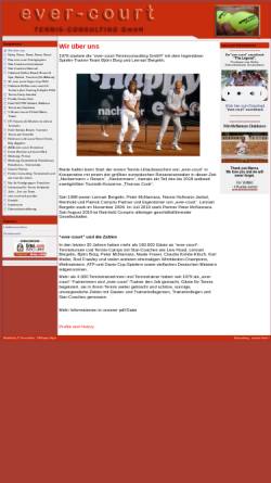 Vorschau der mobilen Webseite www.ever-court.de, Ever-Court GmbH Tennisconsulting