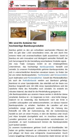 Vorschau der mobilen Webseite www.asiatradecompany.de, ATC Asia Trade Company GmbH