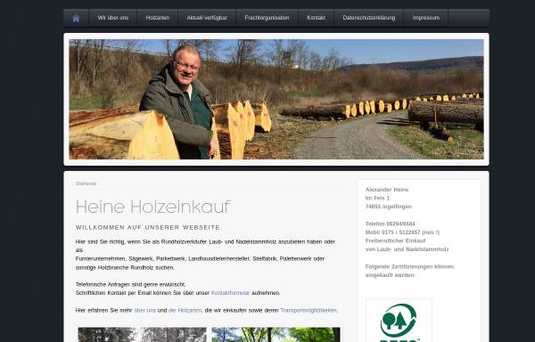 Vorschau von www.heine-holzeinkauf.de, Heine Holzeinkauf