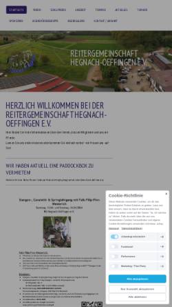 Vorschau der mobilen Webseite www.rg-hegnach.de, Reitergemeinschaft Hegnach und Öffingen