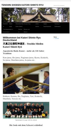 Vorschau der mobilen Webseite www.katorishintoryu.de, Tenshin Shoden Katori Shinto Ryu