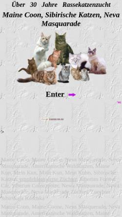 Vorschau der mobilen Webseite www.cats-online.org, Maine Coon Zucht