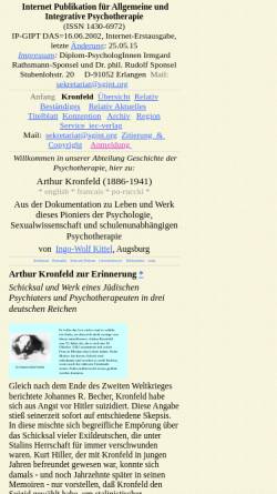 Vorschau der mobilen Webseite www.sgipt.org, Kronfeld, Arthur (1886-1941)