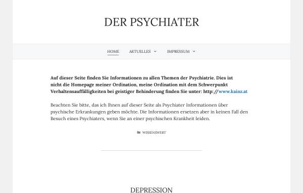 Vorschau von www.psychiater.at, Psychiater.at
